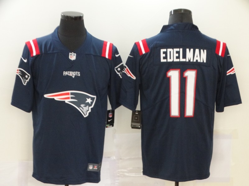 Men's New England Patriots Julian Edelman #11 Navy Jersey